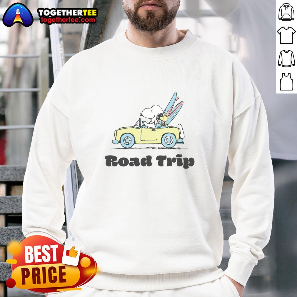 Nice Peanuts Road Trip Snoopy And Woodstock T-Shirt - Image 5