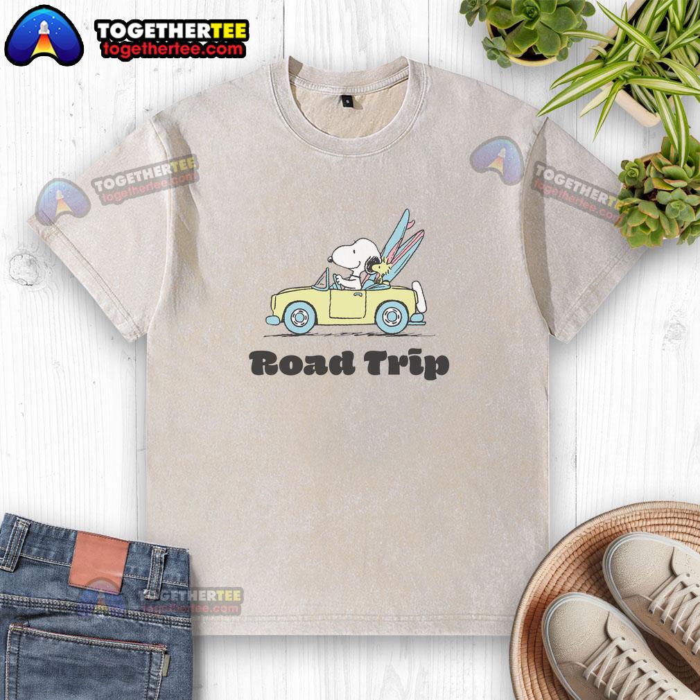 Nice Peanuts Road Trip Snoopy And Woodstock T-Shirt - Image 6