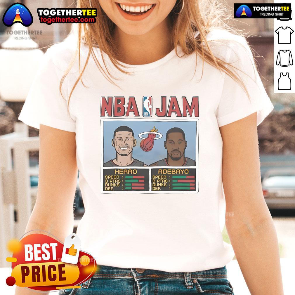 Official NBA Jam Herro And Adebayo T-Shirt - Image 3
