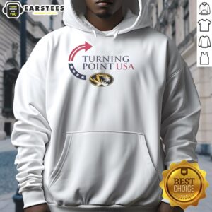 Alternative view of Premium Missouri Tigers X Freedom Turning Point Usa Charlie Kirk T-Shirt