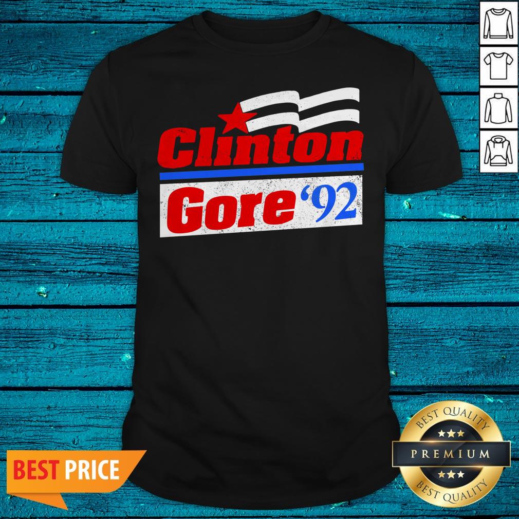 Clinton Gore 92 For America Again USA Politics Fun Gift Shirt