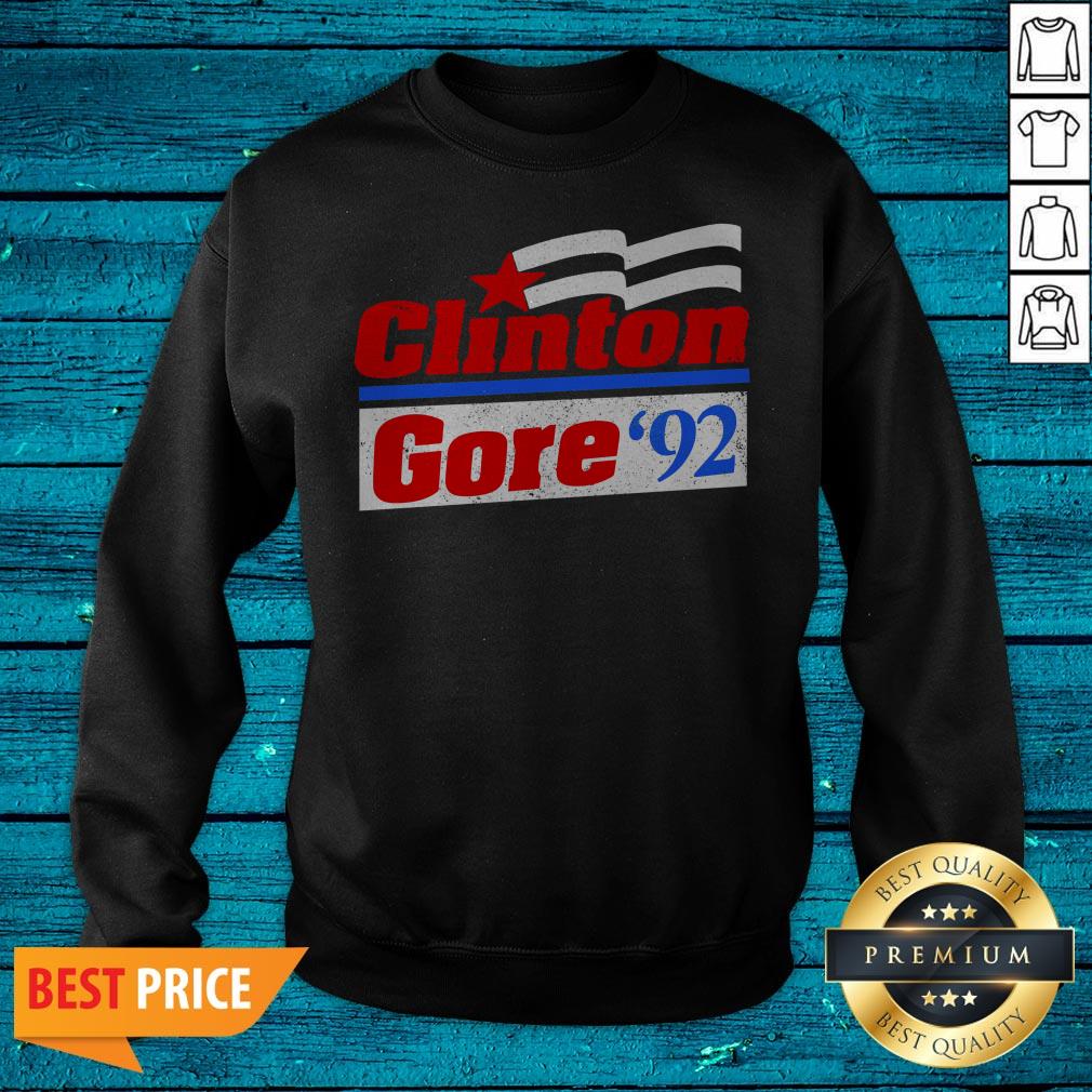 Clinton Gore 92 For America Again USA Politics Fun Gift Shirt - Image 2