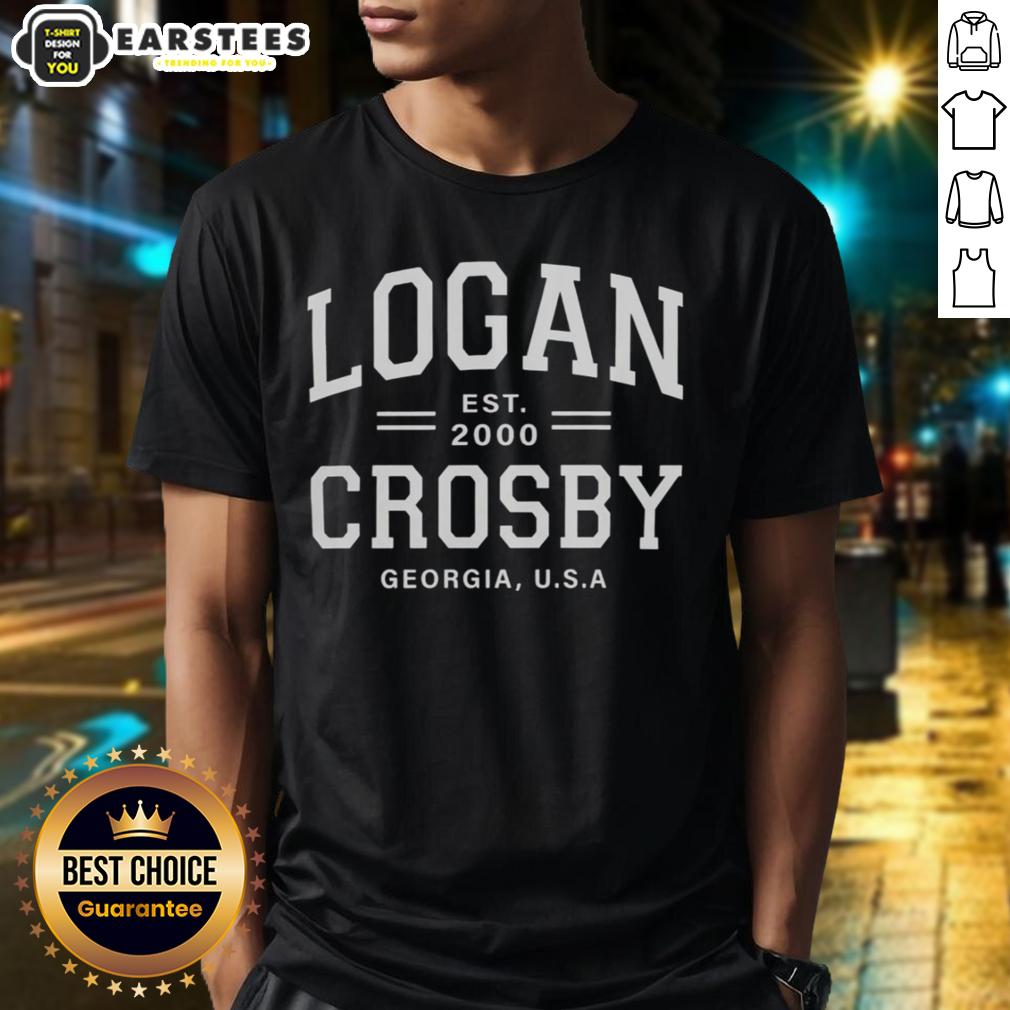 Awesome Logan Crosby Est 2000 Georgia Usa T-Shirt