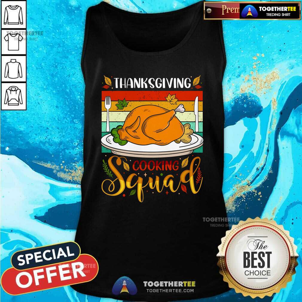 Hot Thanksgiving Squad Fun Turkey Dinner Cooking Team Vintage T-Shirt - Image 3