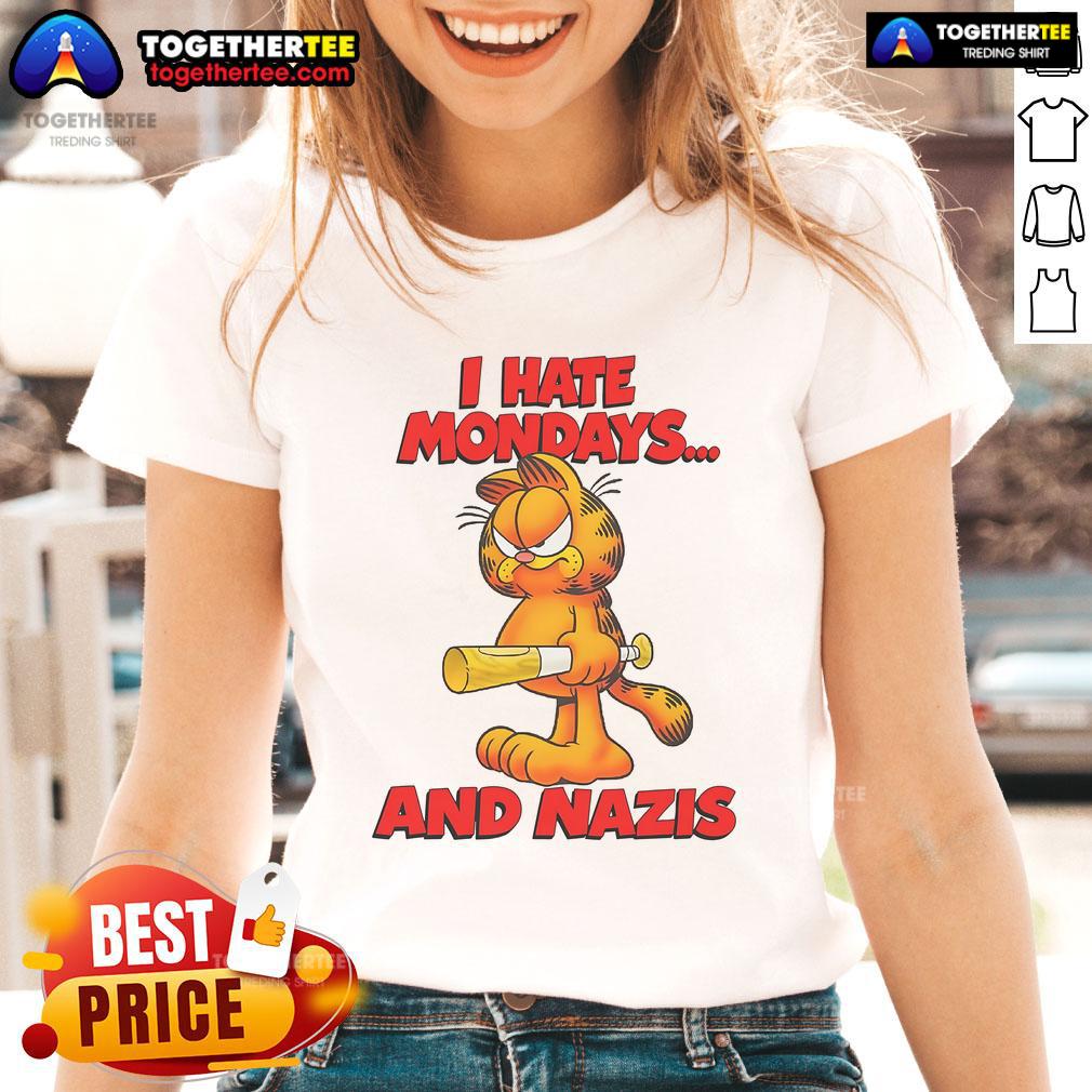 Nice I Hate Mondays And Nazis T-Shirt - Image 3