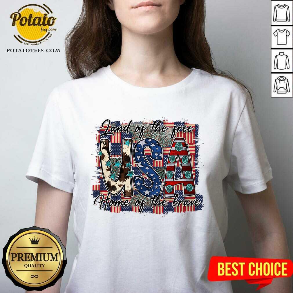 Land Of The Free USA Home Of The Brave Shirt - Image 2
