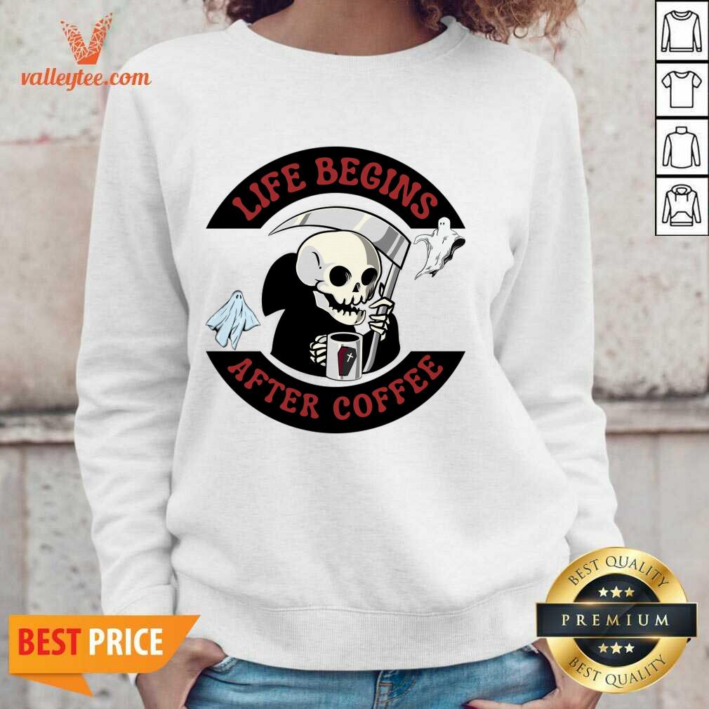 Life Begins After Coffee Shirt - Image 3
