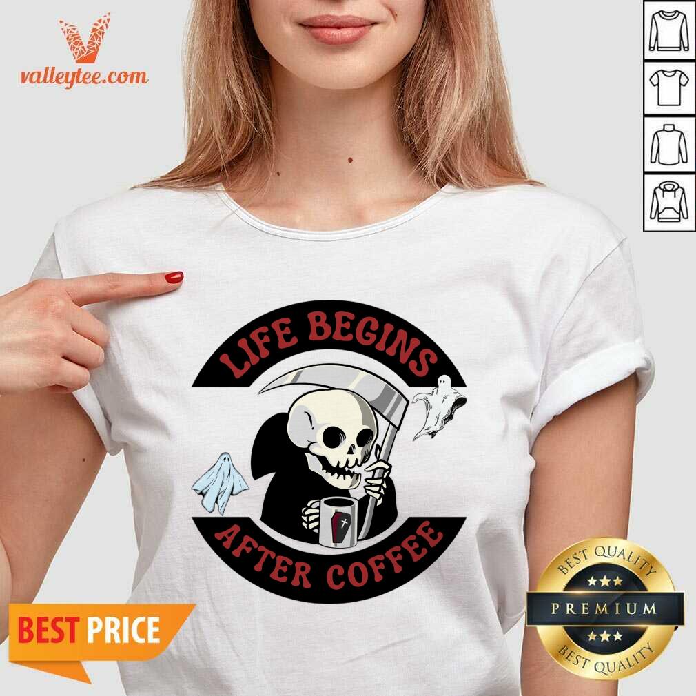 Life Begins After Coffee Shirt - Image 5