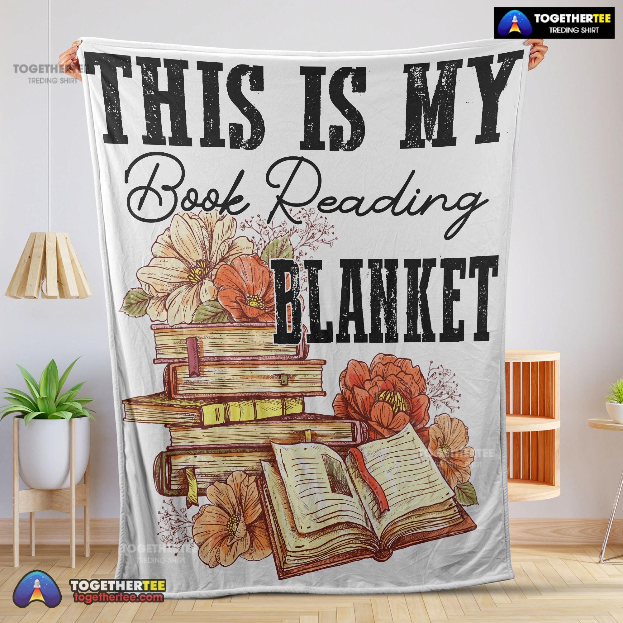 Official This Is My Book Reading Blanket Fleece Customized Blanket