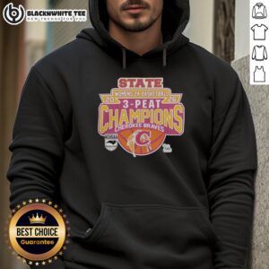 Alternative view of Awesome Cherokee Braves 2026 NCHSAA Women's 2A Basketball State Champions T-Shirt