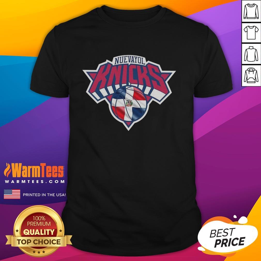 Nice New York Knicks NBA Nuevayol Knicks Dominican Republic Flag T-Shirt