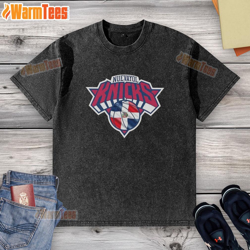 Nice New York Knicks NBA Nuevayol Knicks Dominican Republic Flag T-Shirt - Image 6