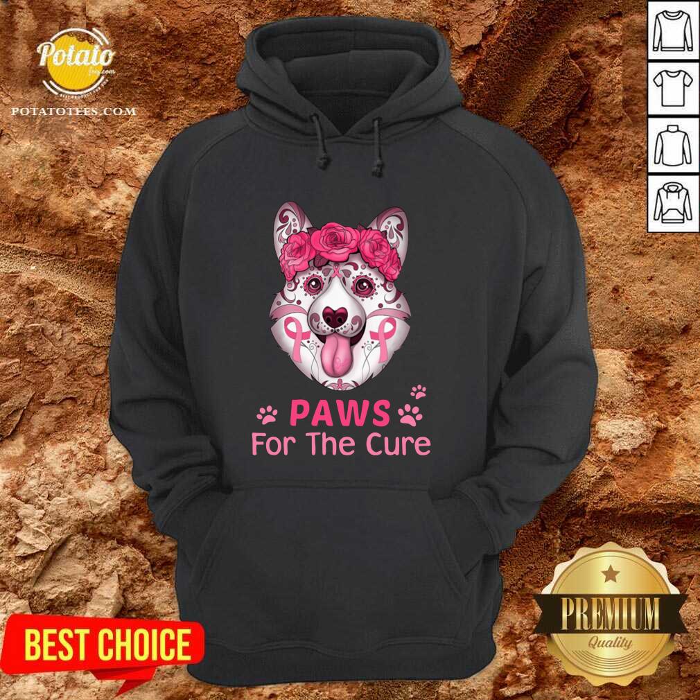 Awesome Corgi Sugar Paws For The Cure Shirt - Image 2