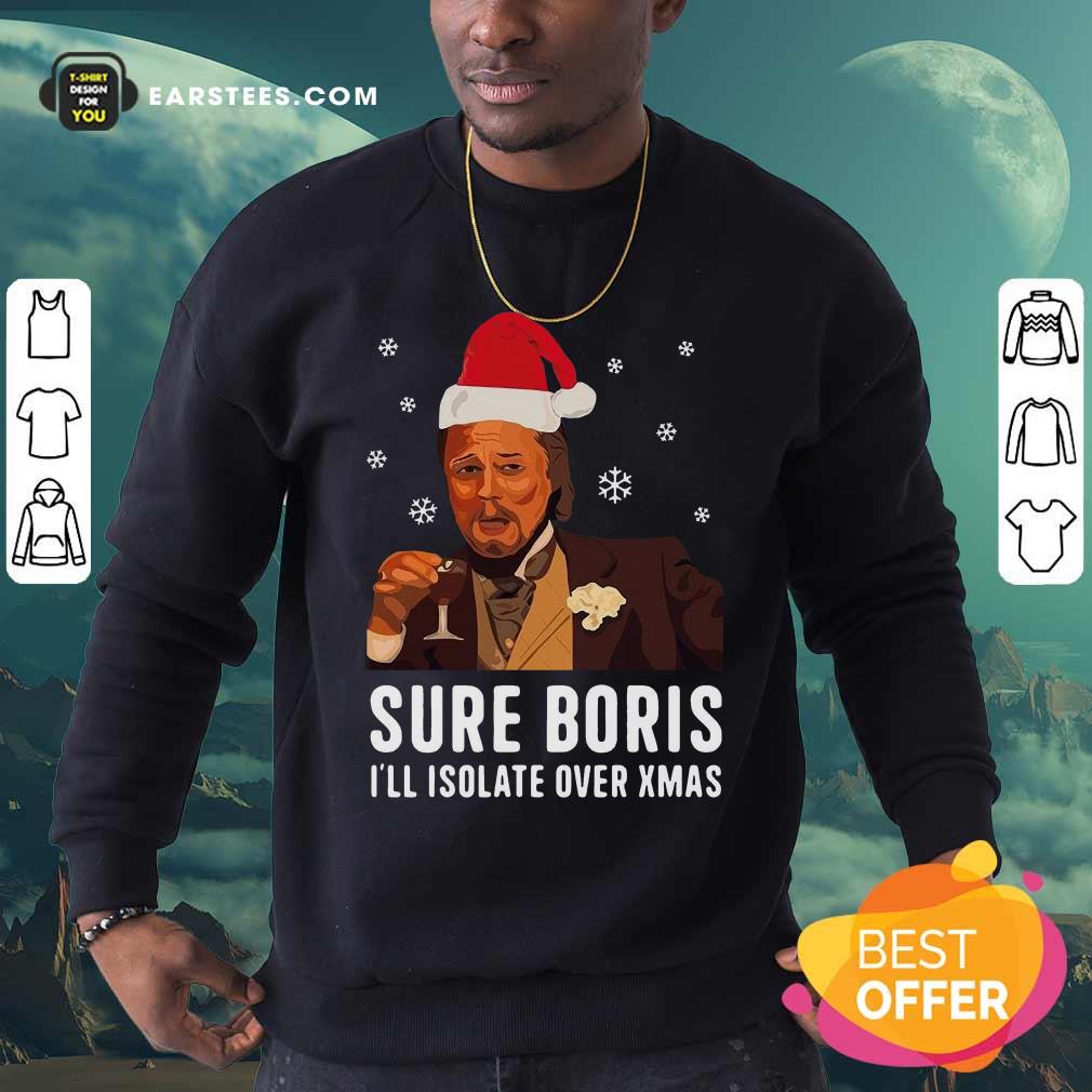 Awesome Sure I’m Not Going Out Christmas Jumper Leonardo Dicaprio Xmas Shirt - Image 5