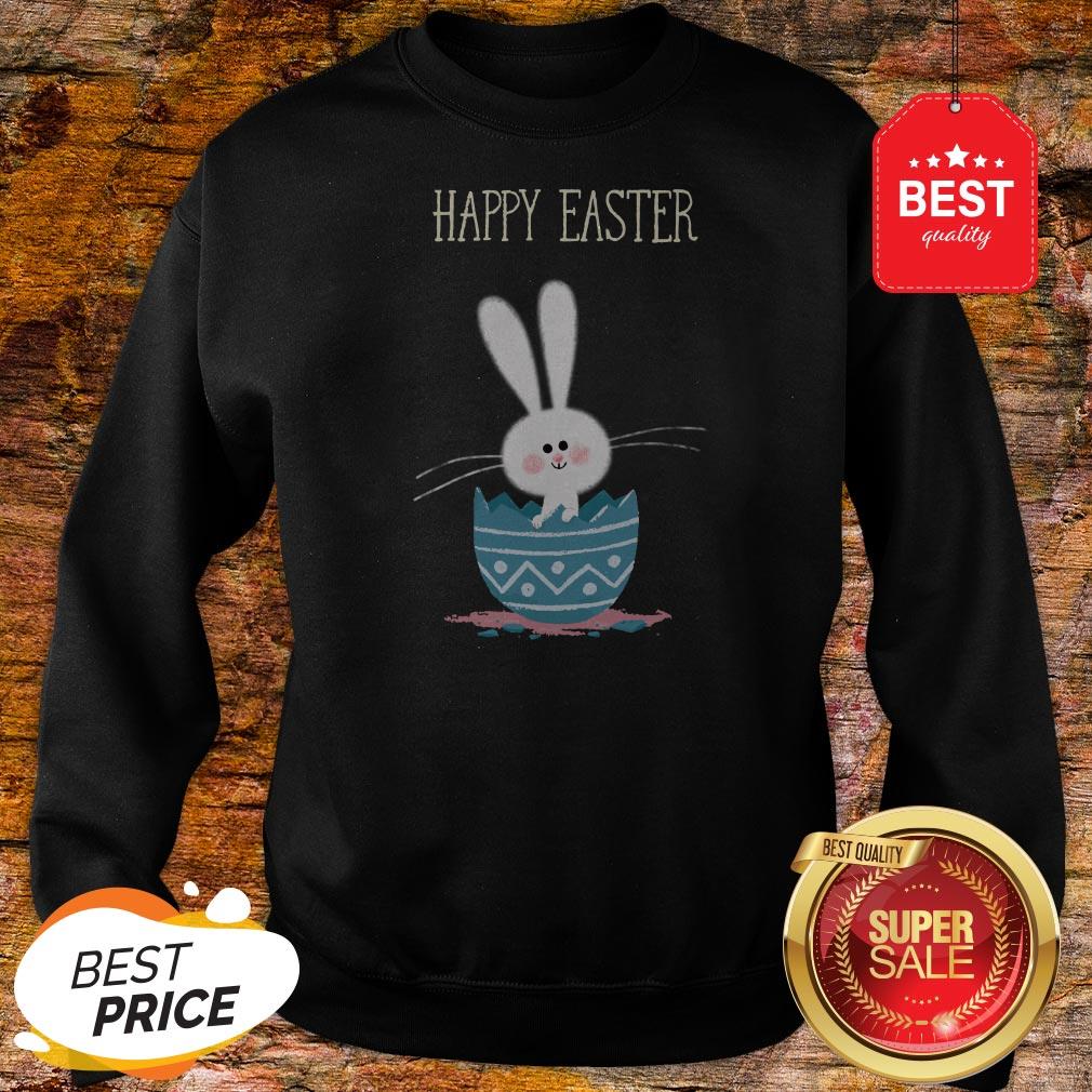 Cute Bunny Rabbit In Egg Happy Easter Day Shirt - Image 4