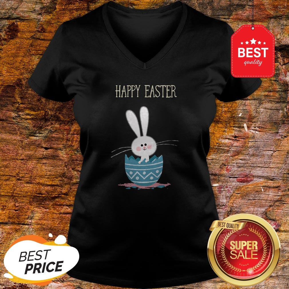Cute Bunny Rabbit In Egg Happy Easter Day Shirt - Image 2