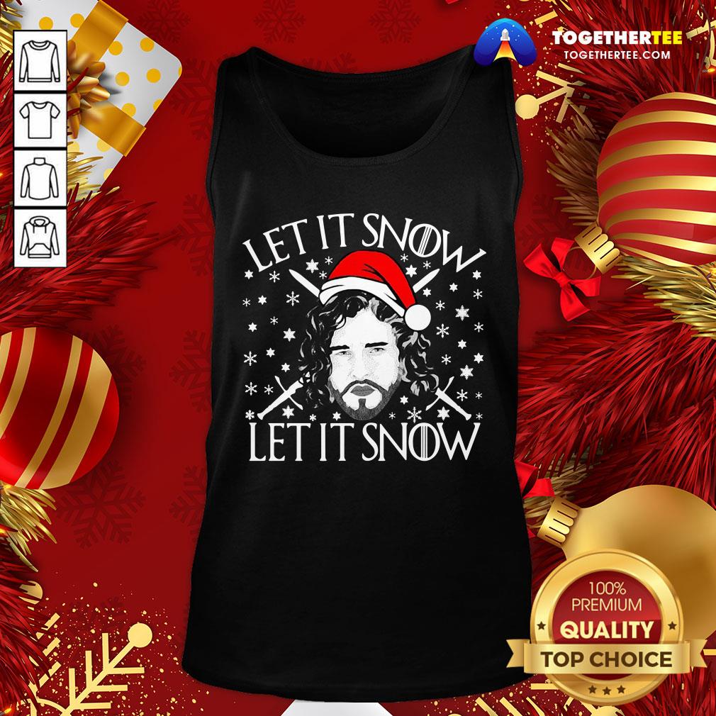 Funny Merry Christmas Jon Let It Snow Let It Snow Sweat Shirt - Image 3
