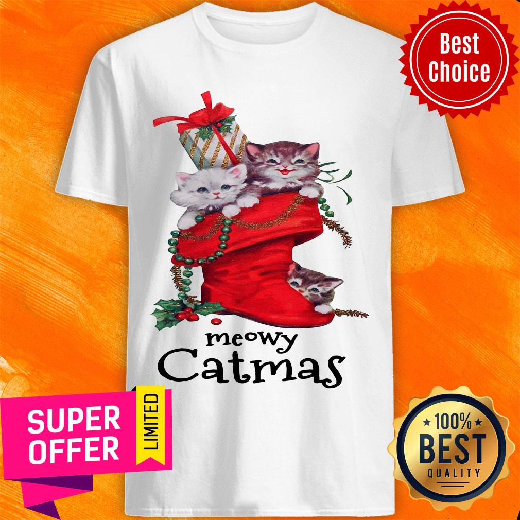 Premium Meow Catmas Merry Christmas Shirt
