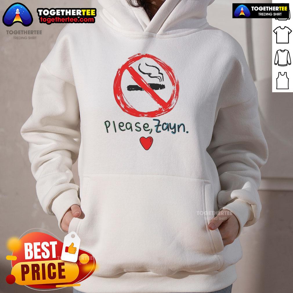 Official Stop Smoking Please Zayn T-Shirt - Image 2