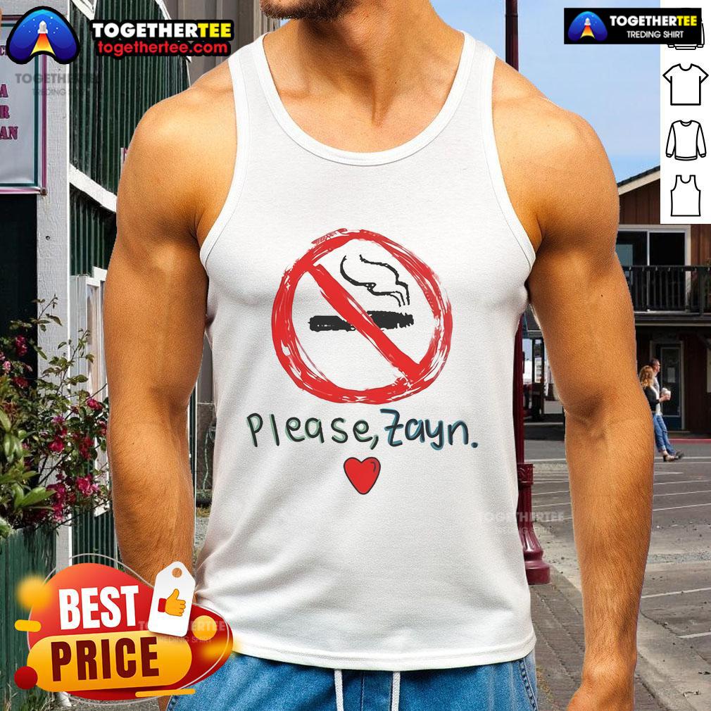 Official Stop Smoking Please Zayn T-Shirt - Image 4