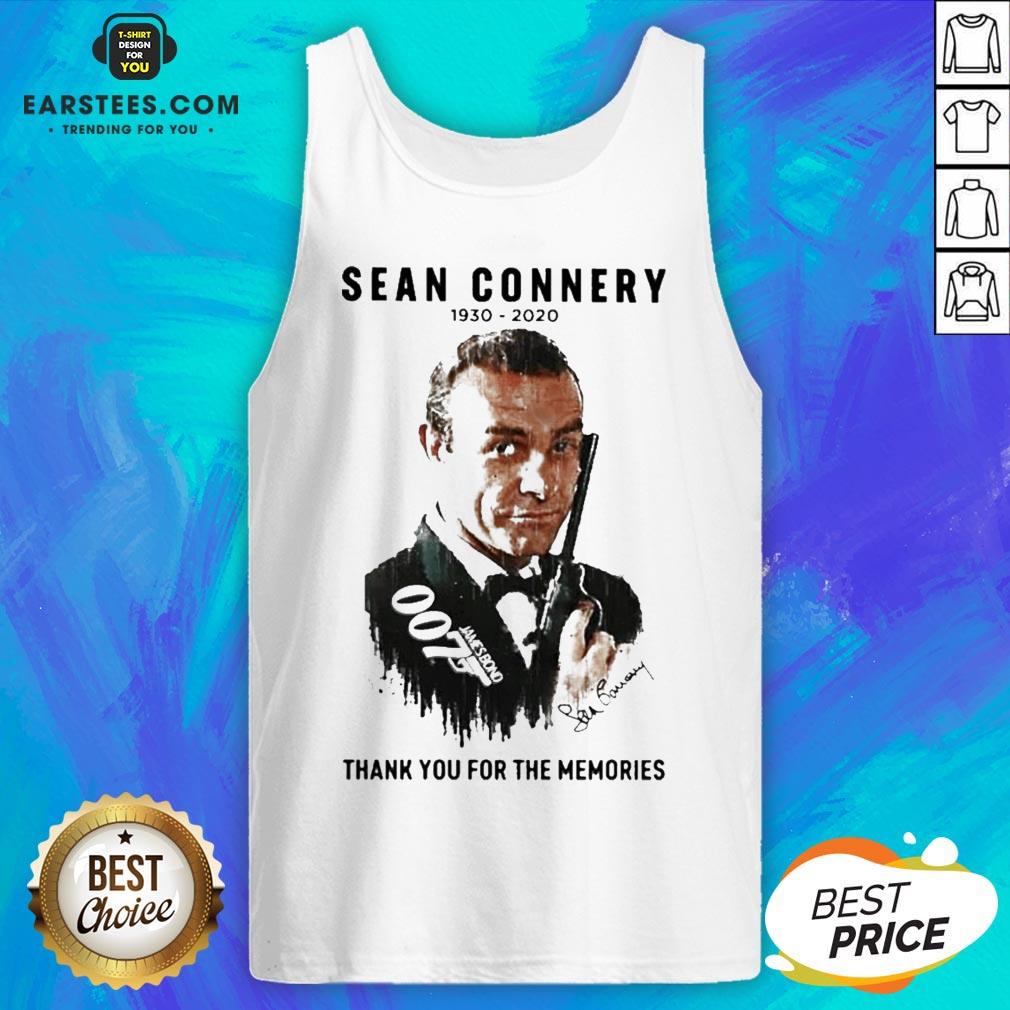 Official Sean Connery 1930 2020 Thank You For The Memories Signature Shirt - Image 4