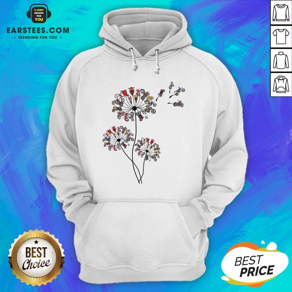 Original Motorcycle Lover Dandelion Shirt - Image 2