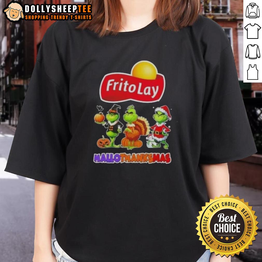 Good Frito Lay X Grinch Cosplay Happy HalloThanksMas T-Shirt - Image 2