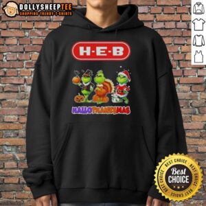 Alternative view of Good H-E-B X Grinch Cosplay Happy HalloThanksMas T-Shirt