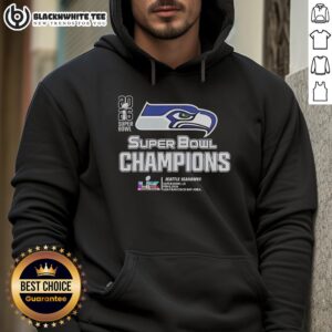 Alternative view of Good Seattle Seahawks Super Bowl LX Champions 2026 Nfl Big Logo Center T-Shirt