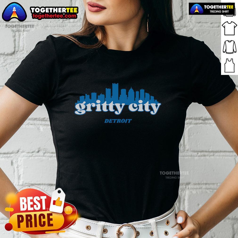 Pretty Gritty City Detroit Michigan T-Shirt - Image 3