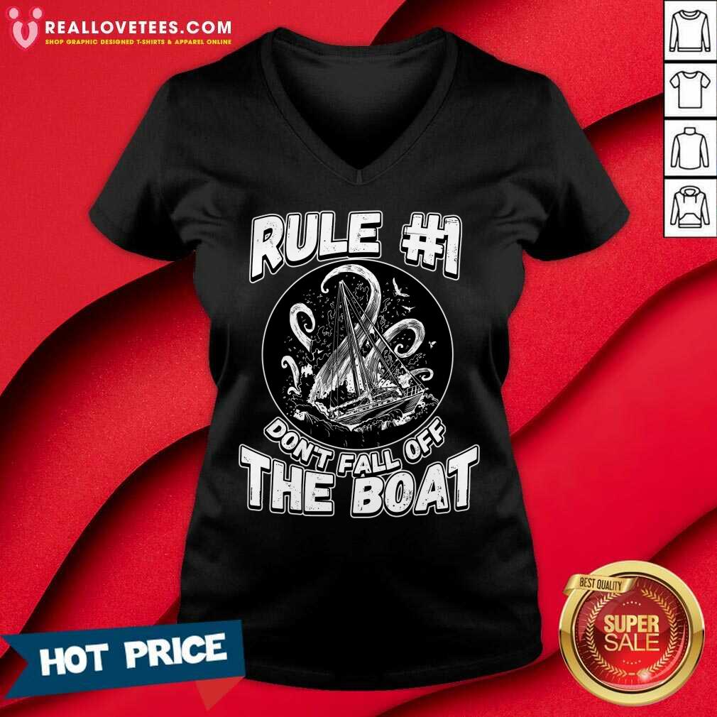 Rule Number 1 Don't Fall Off The Boat Shirt - Image 5