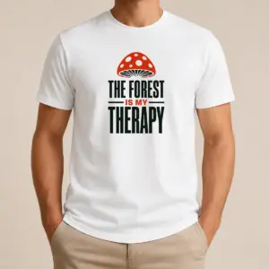 Original The Forest Is My Therapy Mushroom Shirt