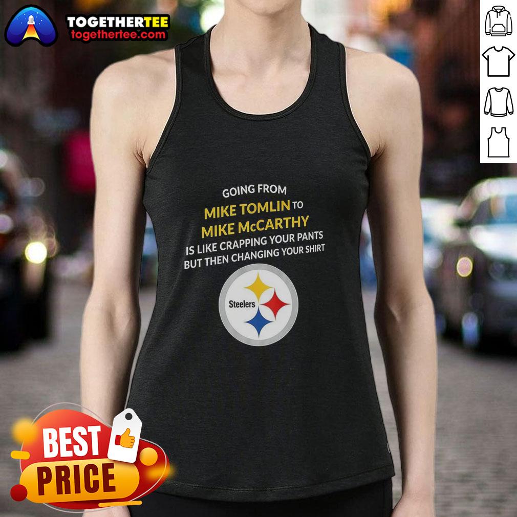 Pretty Pittsburgh Steelers Going From Mike Tomlin To Mike McCarthy T-Shirt - Image 4