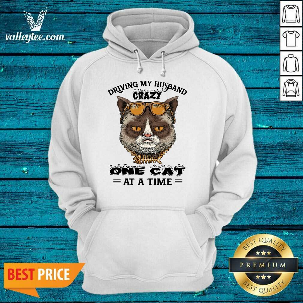 Driving My Husband Crazy One Cat At A Time Shirt - Image 2