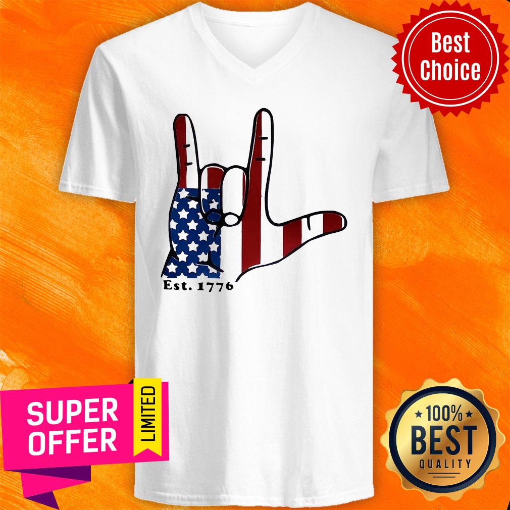 Premium Signature Langue Est 1776 American Shirt - Image 3