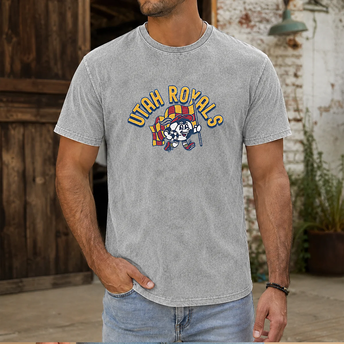 Premium Kid'S Utah Royals Soccer Player Grey Shirt - Image 9