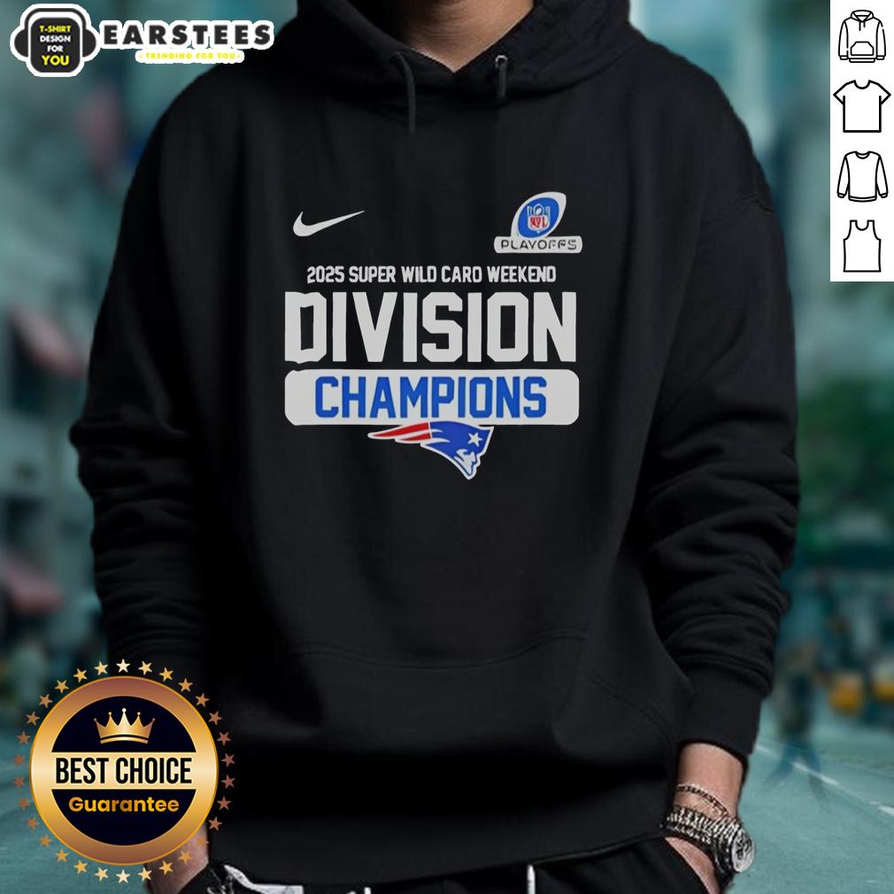 Good New England Patriots 2025 Super Wild Card Weekend Division Champions Nfl T-Shirt - Image 2