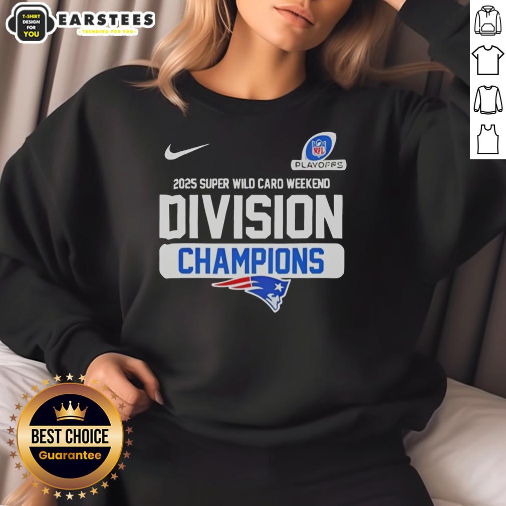 Good New England Patriots 2025 Super Wild Card Weekend Division Champions Nfl T-Shirt - Image 5