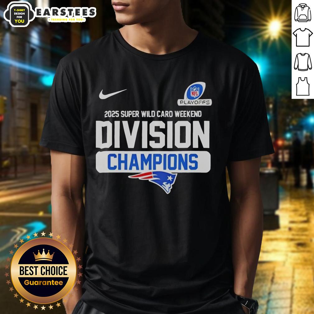 Good New England Patriots 2025 Super Wild Card Weekend Division Champions Nfl T-Shirt