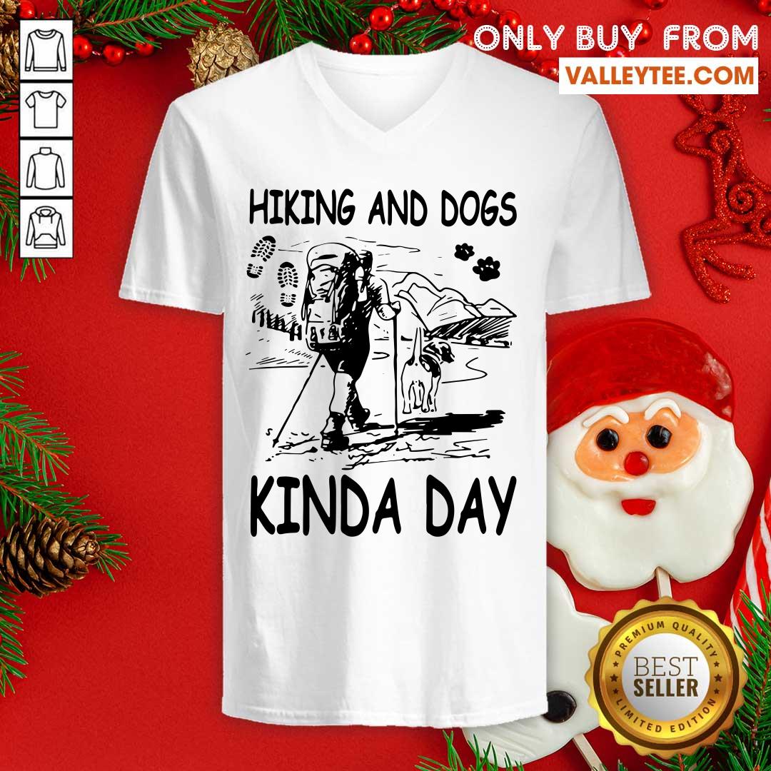 Fantastic Hiking And Dogs Kinda Day Mountain Shirt - Image 3