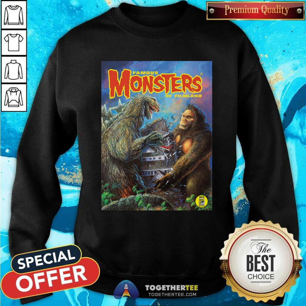 Funny Godzilla Vs King Kong T Shirt - Image 5