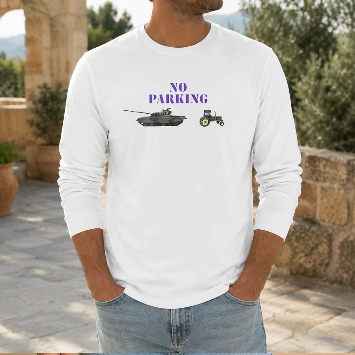 Top No Parking For Russian Tanks Meme Shirt - Image 6