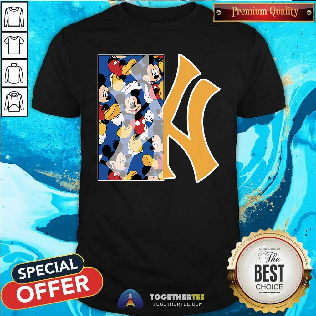 Hot MLB Mickey Pattern T-Shirt