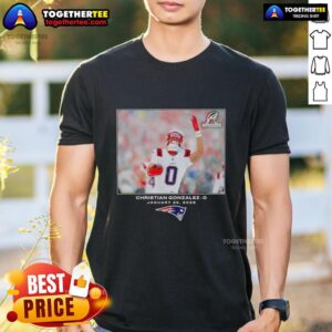 Pretty New England Patriots Christian Gonzalez NFL Flash Features Week 21 T-Shirt