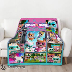 Alternative view of Perfect Disney SuperKitties Paw Power Squad Collage Blanket Fleece Customized Blanket