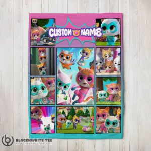 Perfect Disney SuperKitties Paw Power Squad Collage Blanket Fleece Customized Blanket
