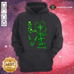 Alternative view of Happy Love Shamrock Nurse Life St Patricks Day Shirt