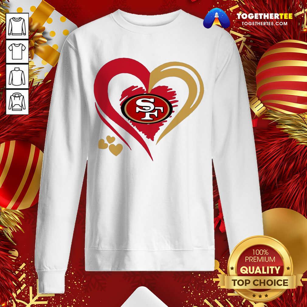 Official Love San Francisco 49ers Valentines Day Shirt - Image 4