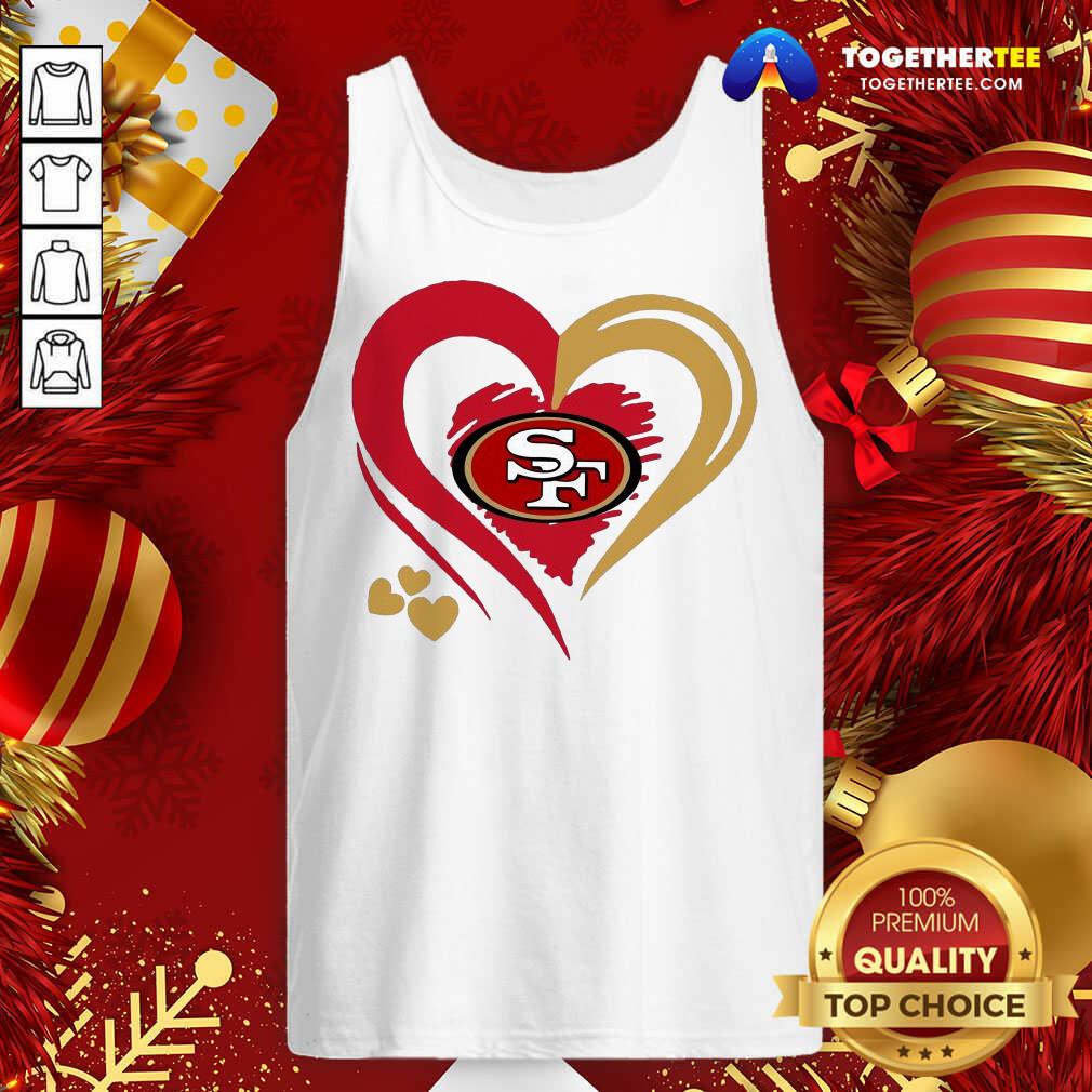 Official Love San Francisco 49ers Valentines Day Shirt - Image 3