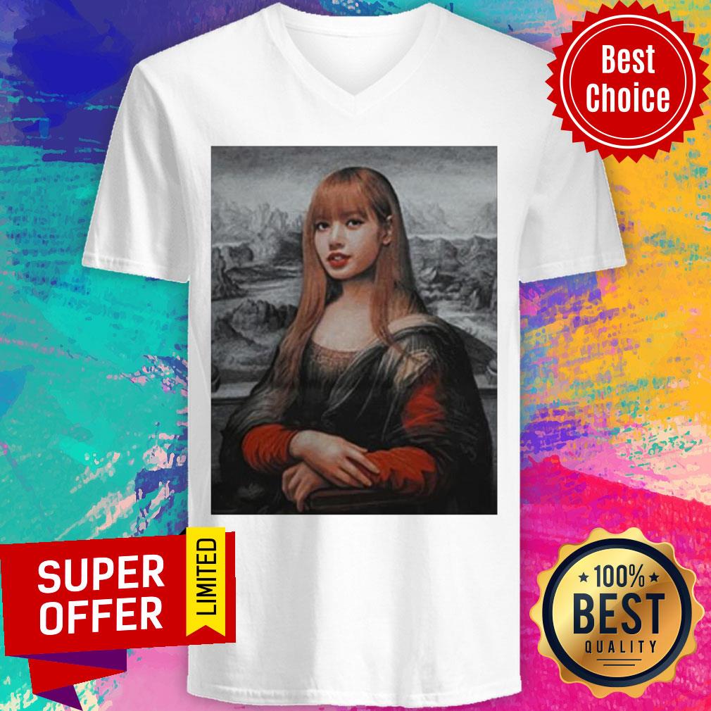 Premium Lisa Blackpink Monalisa Parody Shirt - Image 3
